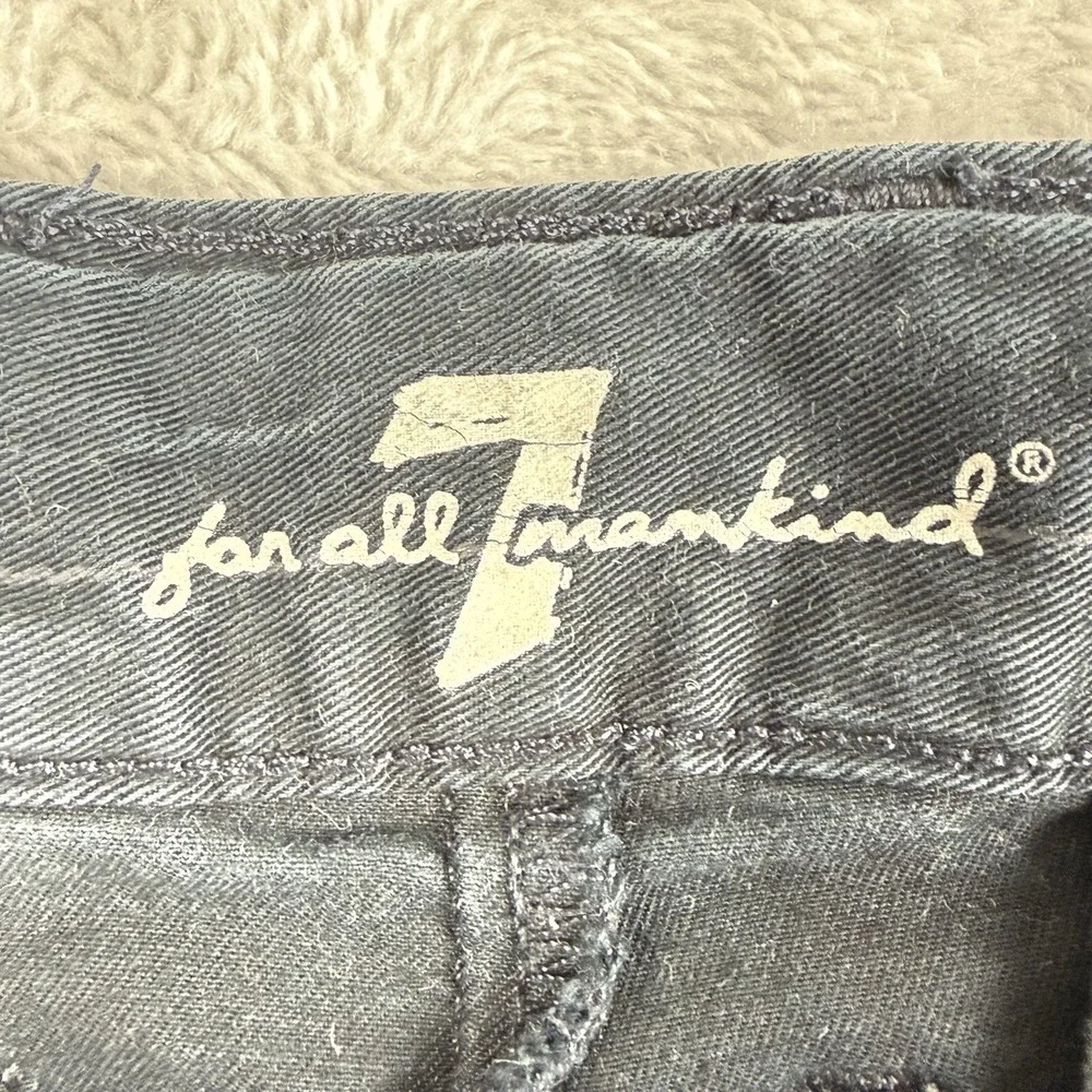 7 For All‎ Mankind Men's Chino Shorts - Black - Size 31 - Stretch Cotton